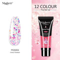 Mobray 15ml Poly Nail Gel Kit Quick Building Set Poly UV Gel Nail Gel Nail Polish For Nail Extensions Acrylic Gel Polish Nails