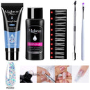 Mobray 15ml Poly Nail Gel Kit Quick Building Set Poly UV Gel Nail Gel Nail Polish For Nail Extensions Acrylic Gel Polish Nails