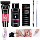 Mobray 15ml Poly Nail Gel Kit Quick Building Set Poly UV Gel Nail Gel Nail Polish For Nail Extensions Acrylic Gel Polish Nails