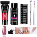 Mobray 15ml Poly Nail Gel Kit Quick Building Set Poly UV Gel Nail Gel Nail Polish For Nail Extensions Acrylic Gel Polish Nails