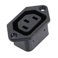 IEC320 C14 C13 Electrical AC Socket 3 Female Male Inlet Plug Connector 3pin Socket Mount