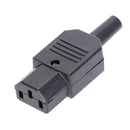 IEC320 C14 C13 Electrical AC Socket 3 Female Male Inlet Plug Connector 3pin Socket Mount