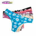 5 Pcs/set Sexy Thong for Women Girls Cotton G-Strings Ladies Panties Lip Print Kawaii Cute Dot Underwear Wholesale Free shipping
