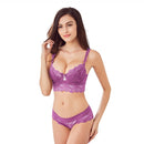 Varsbaby Sexy Lingerie Lace Padded Bra 5 Breasted Push Up Women Bra Sets A B C D Cup