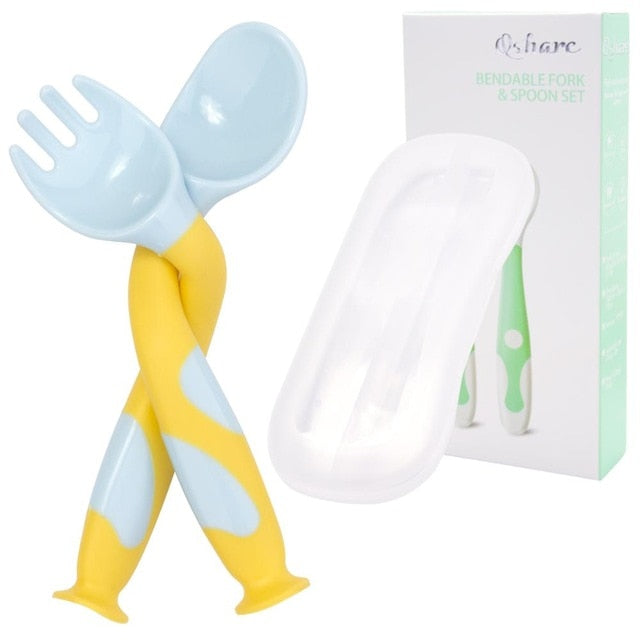 Baby Silicone Plate Set Self-Feeding Antislip Saucer Suction Children's Tableware Silicone Dish for Baby-Led Weaning 9 Months+