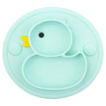 Baby Silicone Plate Set Self-Feeding Antislip Saucer Suction Children's Tableware Silicone Dish for Baby-Led Weaning 9 Months+