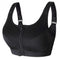 Of Women's Sports Bra Gathered Without Steel Ring Yoga Running Vest Fitness Front Zipper Sexy Shockproof Underwear Plus Size