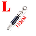 20pcs/Lot Bearing Swivel Fishing Hook Fast Connector Solid Rings Rolling Fishing Line Quick Link Carp Fishing Accessories