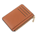 Slim Wallet Purse PU Leather Women Men Card Holder Unisex Zipper Business Card Case Credit Mini Bank Cards Holder Gift Wallet