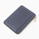Slim Wallet Purse PU Leather Women Men Card Holder Unisex Zipper Business Card Case Credit Mini Bank Cards Holder Gift Wallet