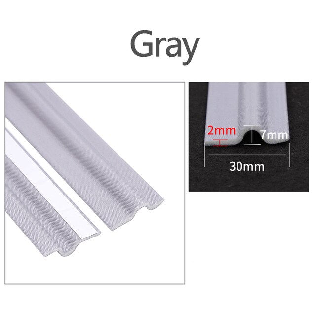 Soundproof Slides Window Seal Strip Self-adhisive Cuttable Door  Draft Stopper Weatherproofing Stripping Nylon Cloth Foam