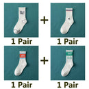 New Women's Fashion Letter Patterned Socks Comfort Harajuku Socks Running Fitness Long Socks Female Casual Cotton Numbers Socks