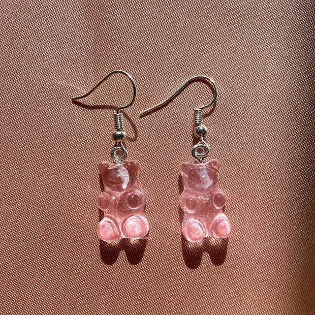 Originality Statement Dinosaur Mushroom Dangle Earring Jelly Polychromatic Bear Drop Earrings 2020 Minimalist Earings for Women