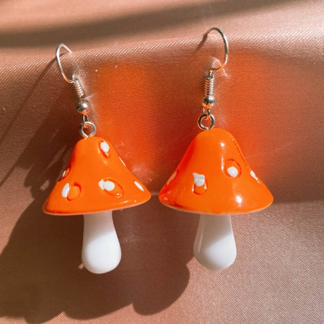 Originality Statement Dinosaur Mushroom Dangle Earring Jelly Polychromatic Bear Drop Earrings 2020 Minimalist Earings for Women
