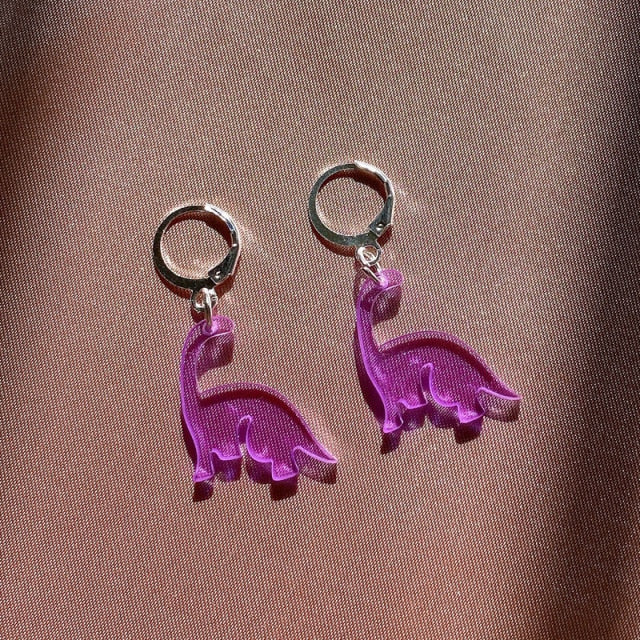 Originality Statement Dinosaur Mushroom Dangle Earring Jelly Polychromatic Bear Drop Earrings 2020 Minimalist Earings for Women