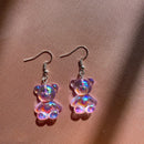 Originality Statement Dinosaur Mushroom Dangle Earring Jelly Polychromatic Bear Drop Earrings 2020 Minimalist Earings for Women