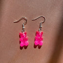 Originality Statement Dinosaur Mushroom Dangle Earring Jelly Polychromatic Bear Drop Earrings 2020 Minimalist Earings for Women