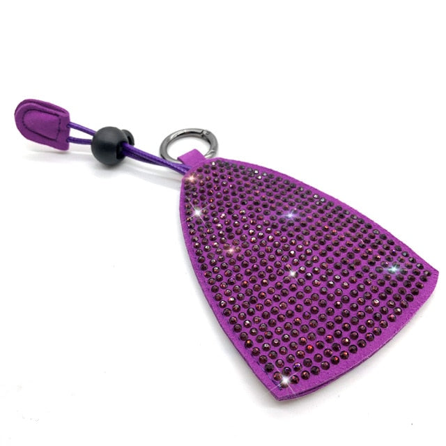 Key Case for Women Rhinestone Car Accessories Bling Girls Diamond Keychian Fob Cover Holder Keyring for Mini VW Bmw Benz Etc