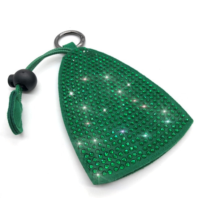 Key Case for Women Rhinestone Car Accessories Bling Girls Diamond Keychian Fob Cover Holder Keyring for Mini VW Bmw Benz Etc