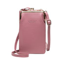 Fashion Small Crossbody Bags Women Mini PU Leather Shoulder Messenger Bag For Girls Pink Bolsas Ladies Phone Purse Zipper Flap