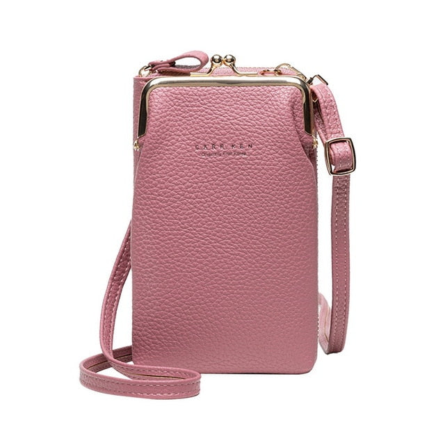 Fashion Small Crossbody Bags Women Mini PU Leather Shoulder Messenger Bag For Girls Pink Bolsas Ladies Phone Purse Zipper Flap