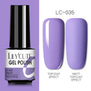 LILYCUTE 7ml Nails Gel Polish Fall Winter Color Long Lasting Hybrid For Base Top Coat Soak Off UV LED DIY Nail Art Gel