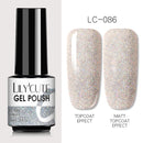 LILYCUTE 7ml Nails Gel Polish Fall Winter Color Long Lasting Hybrid For Base Top Coat Soak Off UV LED DIY Nail Art Gel