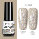 LILYCUTE 7ml Nails Gel Polish Fall Winter Color Long Lasting Hybrid For Base Top Coat Soak Off UV LED DIY Nail Art Gel