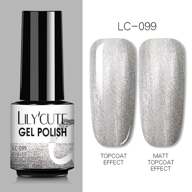 LILYCUTE 7ml Nails Gel Polish Fall Winter Color Long Lasting Hybrid For Base Top Coat Soak Off UV LED DIY Nail Art Gel