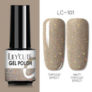 LILYCUTE 7ml Nails Gel Polish Fall Winter Color Long Lasting Hybrid For Base Top Coat Soak Off UV LED DIY Nail Art Gel