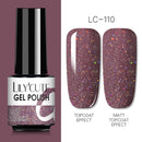 LILYCUTE 7ml Nails Gel Polish Fall Winter Color Long Lasting Hybrid For Base Top Coat Soak Off UV LED DIY Nail Art Gel
