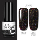 LILYCUTE 7ml Nails Gel Polish Fall Winter Color Long Lasting Hybrid For Base Top Coat Soak Off UV LED DIY Nail Art Gel