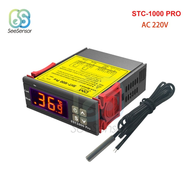 STC-1000 STC 1000 LED Digital Thermostat for Incubator Temperature Controller Thermoregulator Relay Heating Cooling 12V 24V 220V