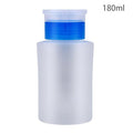 60/100/120/150/180/200ml Push Down Empty Pump Dispenser For Nail Polish Remover Alcohol Clear Bottle Storage Bottle