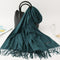 2020 winter scarf solid thick women cashmere scarves neck head warm hijabs pashmina lady shawls and wraps bandana Tassel