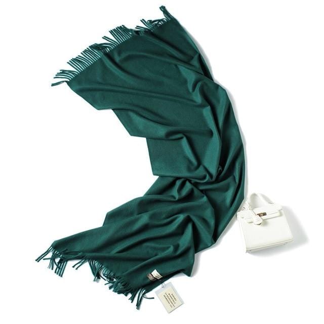 2020 winter scarf solid thick women cashmere scarves neck head warm hijabs pashmina lady shawls and wraps bandana Tassel