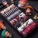 7PCS/Lot Men'S Underwear  Men'S Boxer Comfortable And Breathable Cartoon Sexy Underwear Men  Panties Solid Shorts Brand  Pouch