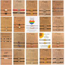 New Fashion Couple Bracelets Sun Moon Cross Sunflower Pendant Adjustable Rope Chain Bracelet Lucky Friendship Jewelry