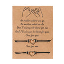 New Fashion Couple Bracelets Sun Moon Cross Sunflower Pendant Adjustable Rope Chain Bracelet Lucky Friendship Jewelry