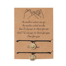 New Fashion Couple Bracelets Sun Moon Cross Sunflower Pendant Adjustable Rope Chain Bracelet Lucky Friendship Jewelry