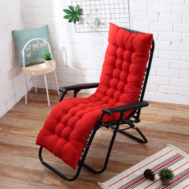 Solid Color Cushion Soft Comfortable Office Chair Seat Cushions Reclining Chair Cushion Long Cushion Various Sizes Are Available