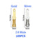 100Pcs/lot 2.8/4.8/6.3mm Female and male Crimp Terminal Connector Gold Brass/Silver Car Speaker Electric Wire Connectors Set