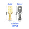 100Pcs/lot 2.8/4.8/6.3mm Female and male Crimp Terminal Connector Gold Brass/Silver Car Speaker Electric Wire Connectors Set