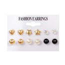 Hot Sale Fashion Bohemian Earrings Set For Women New Trendy Flower Round Geometric Metal Stud Earring 2021Trend Female Jewelry