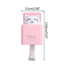 Creative Cute Hidden Cat Wall Hanging Hook for Clothes Hat Scarf Key Cute Animals Hanger Rack Wall Decoration Free Punching
