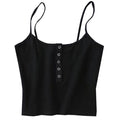 Summer 2021 Sexy party tops Backless Hollow Out Fitness Sleeveless Short Crop Tops Camisoles streetwear black lace up Crop Tops
