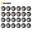 12/24pcs CNC Openbuilds Plastic POM Wheel with 625zz Idler Pulley Gear Passive Round/V-Slot Perlin Pulley Wheel for CR10 Ender 3