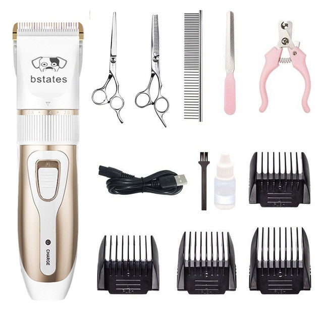 Clipper For Dog Clippers Dogs Grooming Clipper Kit USB Professional Rechargeable Low-Noise Pets Hair Trimmer Display Battery