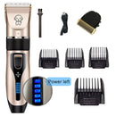 Clipper For Dog Clippers Dogs Grooming Clipper Kit USB Professional Rechargeable Low-Noise Pets Hair Trimmer Display Battery