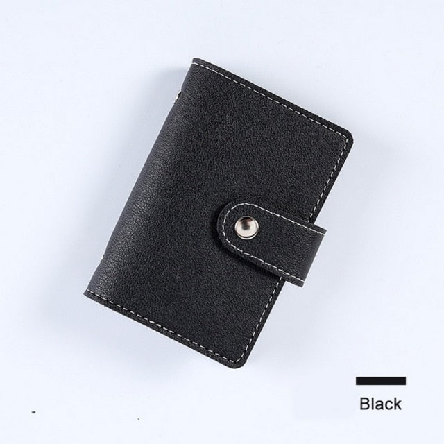 Fashion Unisex Business Card Holder Women Credit Card Case ID Bag For Men Clutch Organizer Wallet With Driver's License Slots